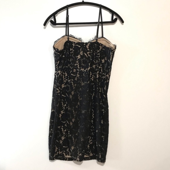 Revamped Lace Mini Dress Black Size Medium - Picture 7 of 8